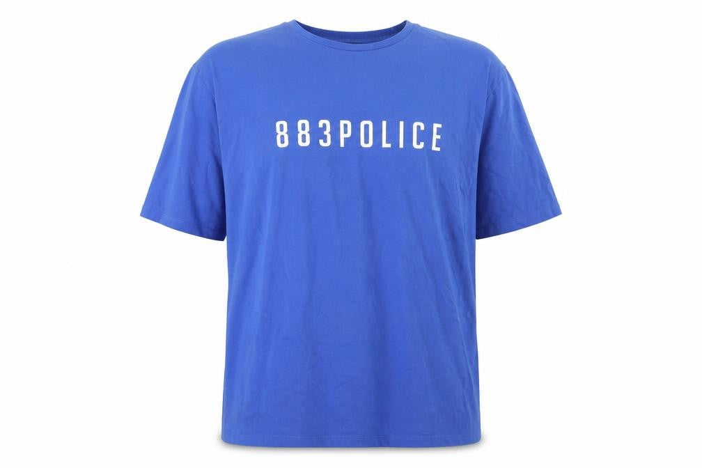 883 Police Men's Blue 2XL T-Shirt with Logo