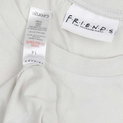 George Women's Beige Friends T-Shirt, Size 14, Casual