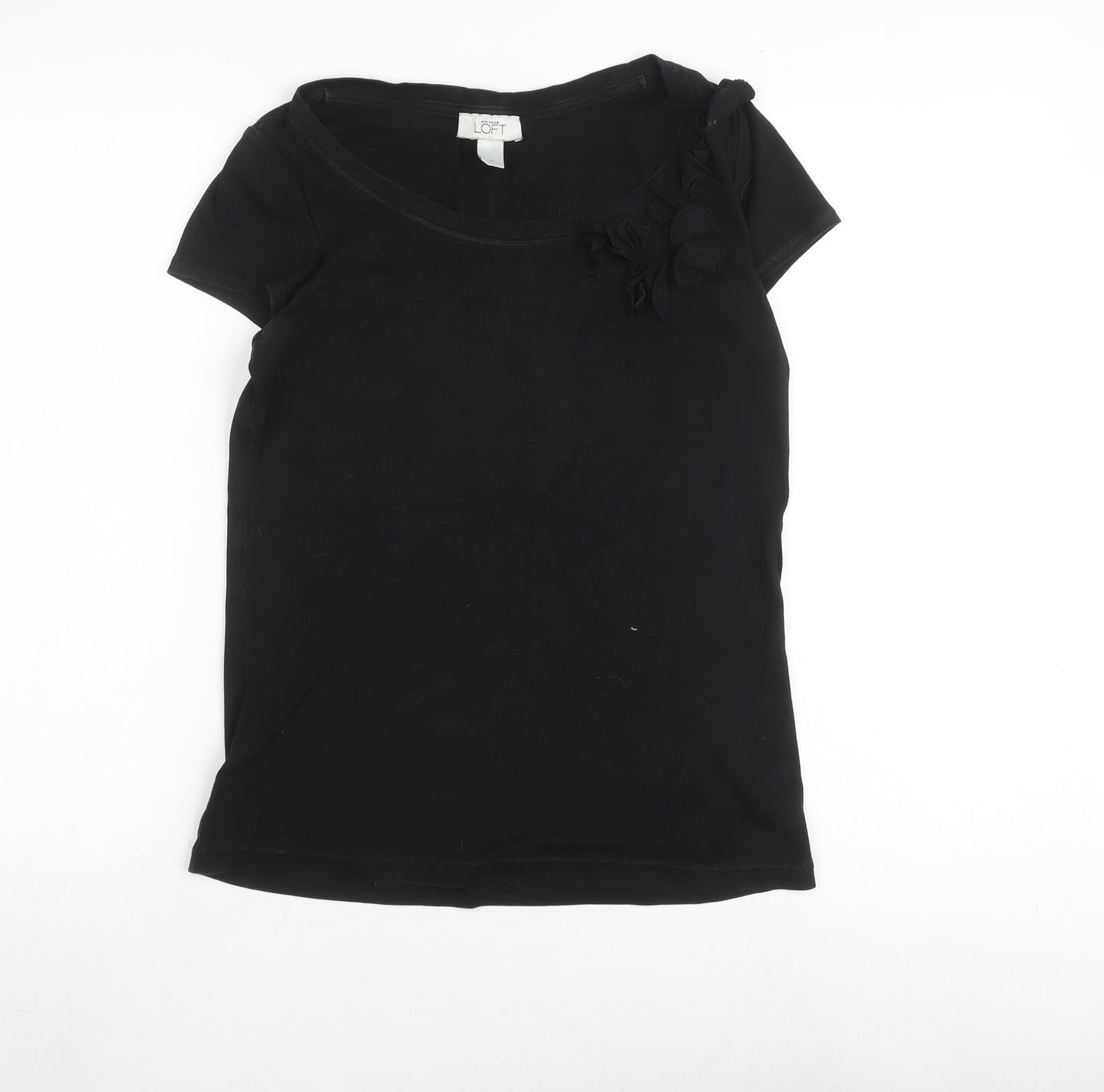Ann Taylor LOFT Women's Black T-Shirt, Size M