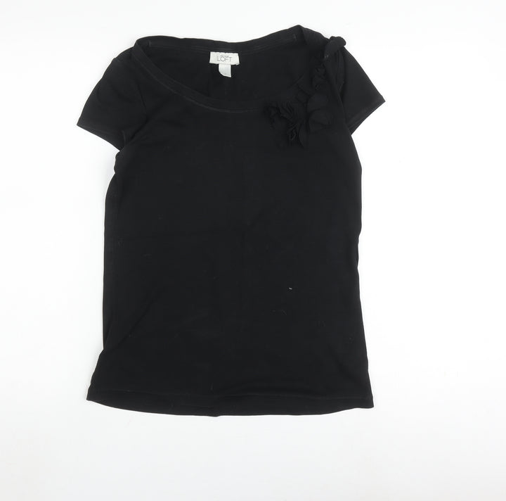 Ann Taylor LOFT Women's Black T-Shirt, Size M