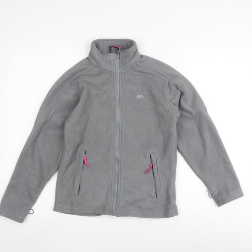 Trespass Grey Girls Fleece Jacket Size 9/10 with Full Zip