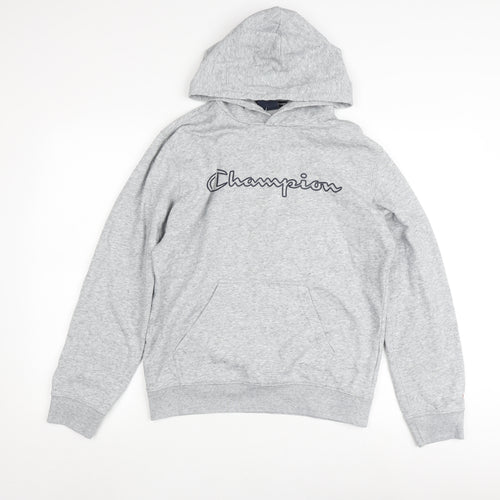 Champion Men's Grey Pullover Hoodie, Small Size