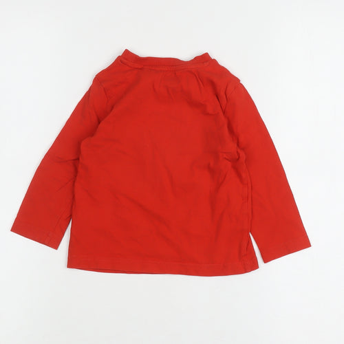 Boys Paw Patrol Red T-Shirt, Long Sleeve, Size 12-18M