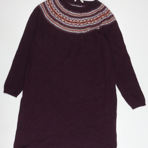 Seasalt Cornwall Women's Purple Jumper Dress Size 14