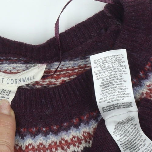 Seasalt Cornwall Women's Purple Jumper Dress Size 14
