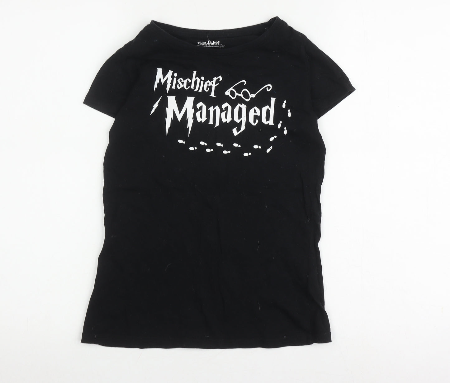 Harry Potter Unisex Kids Black Mischief Managed T-Shirt, 6 Years