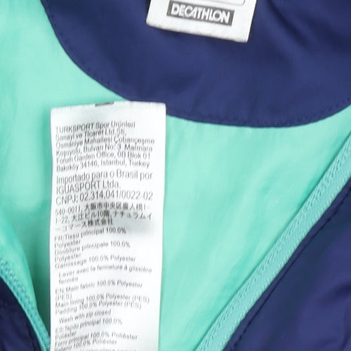 Decathlon Teens Blue Puffer Jacket - Size 16