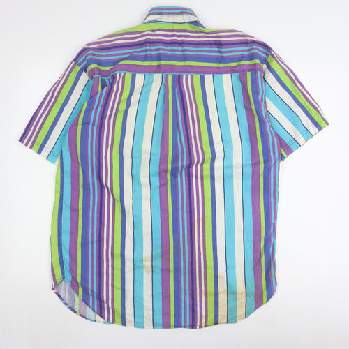 High Advantage Men's Multicoloured Striped Shirt M