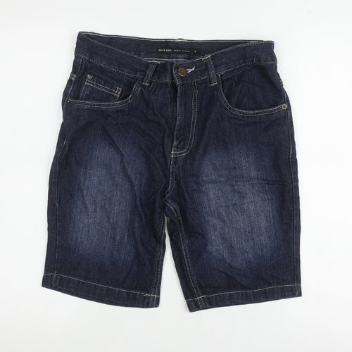 Brave Soul Men's Blue Denim Shorts, Size S, Casual Style