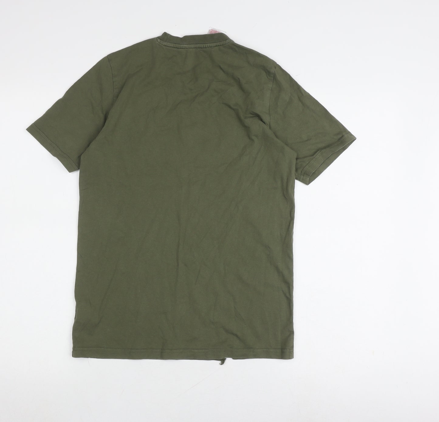 Adidas Boys Green T-Shirt, Size 13-14, Graphic Logo, Casual