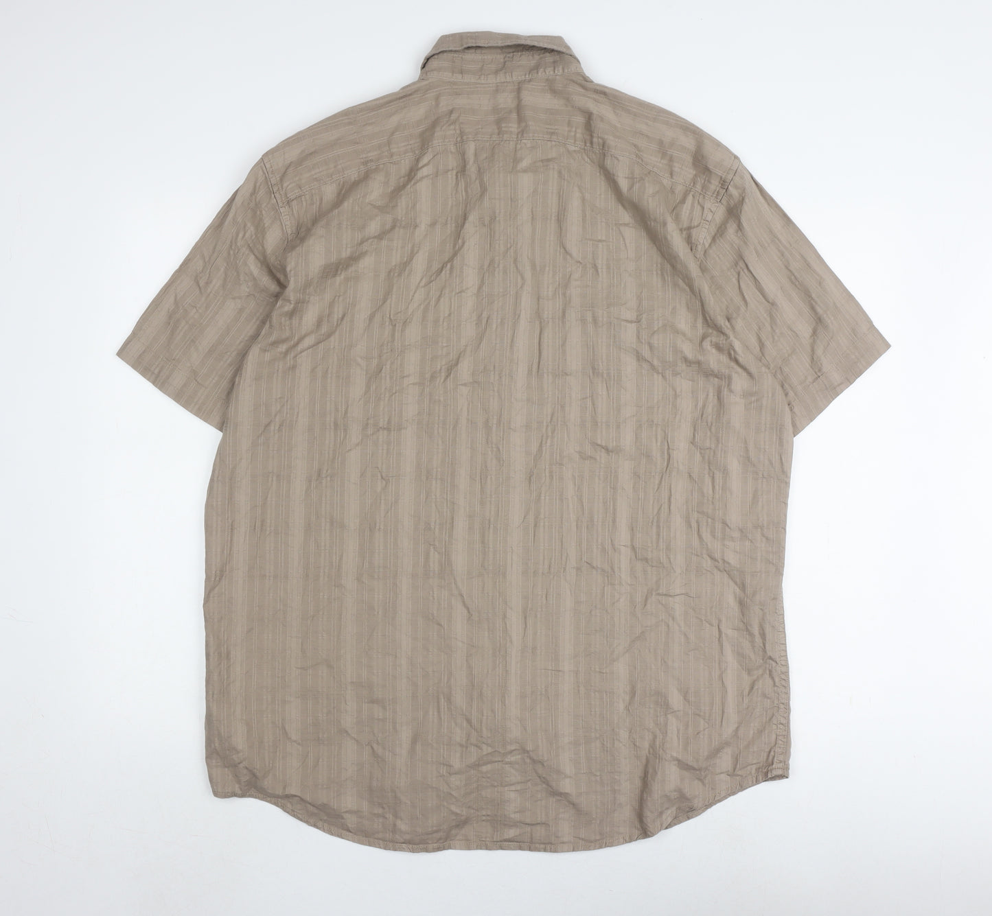 Gap Men's Beige Button-Up Shirt XL