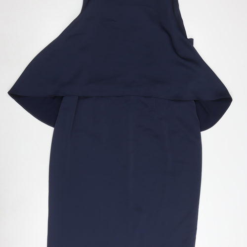 Glamour Women's Blue Sheath Dress Size 16