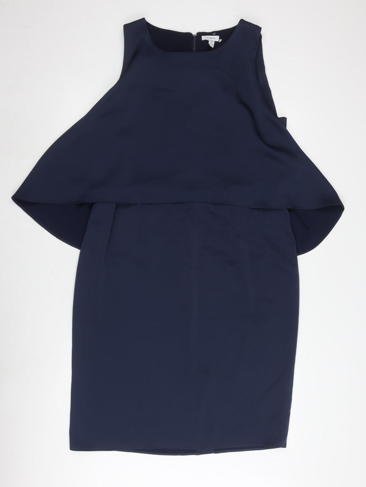 Glamour Women's Blue Sheath Dress Size 16