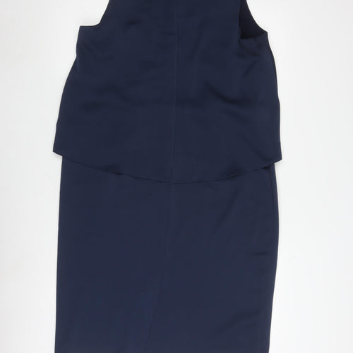 Glamour Women's Blue Sheath Dress Size 16