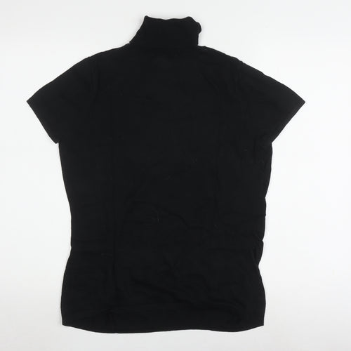 Ann Taylor Women's Black High Neck Pullover Jumper L
