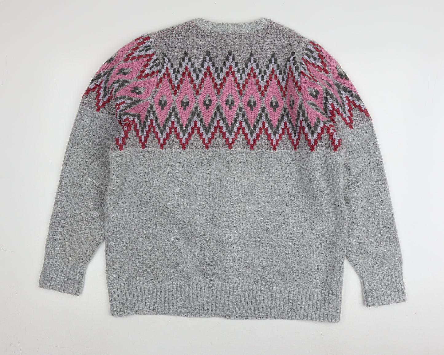 Cotton Traders Women's Grey Cardigan, Size 16, Button Accent