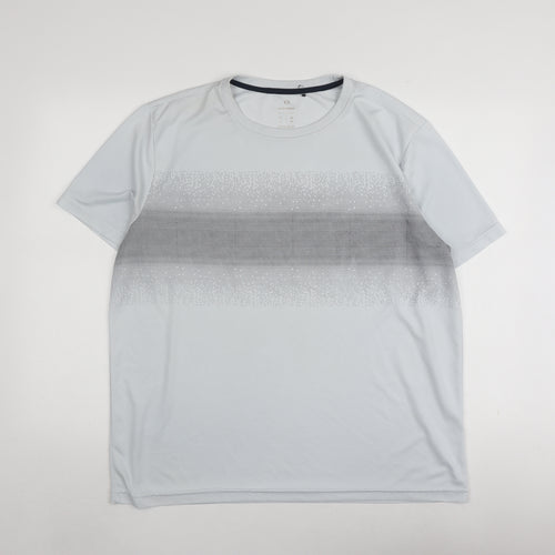 Get Over Men's White Gym T-Shirt XL Regular Fit