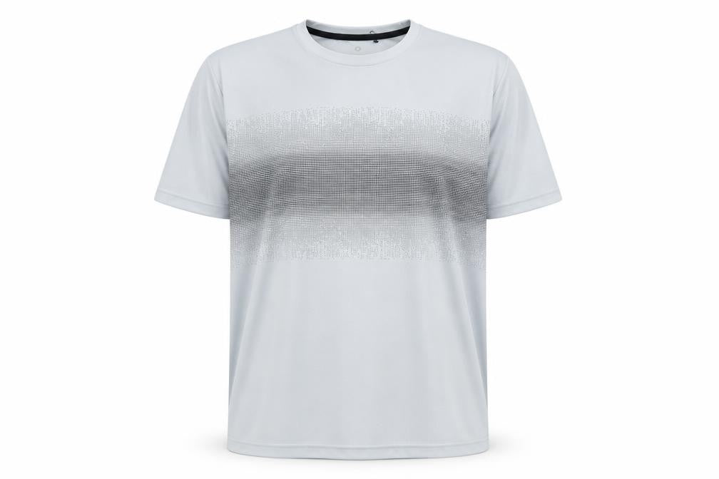 Front view of Get Over Men's White Gym T-Shirt XL Regular Fit