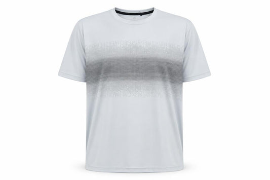 Front view of Get Over Men's White Gym T-Shirt XL Regular Fit