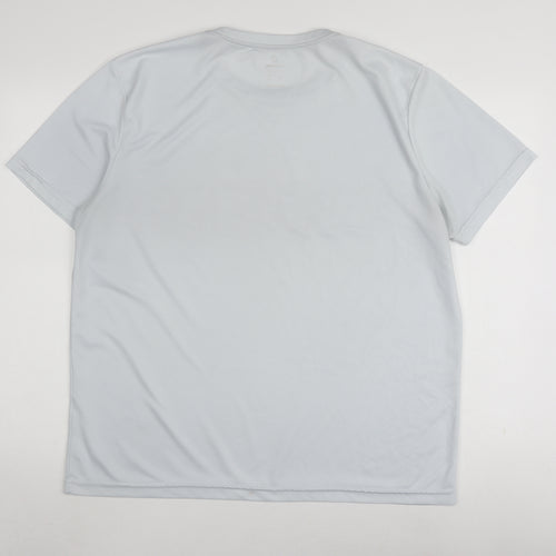 Get Over Men's White Gym T-Shirt XL Regular Fit