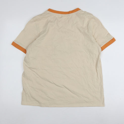 Disney Classics at George Women's Beige Ringer T-Shirt