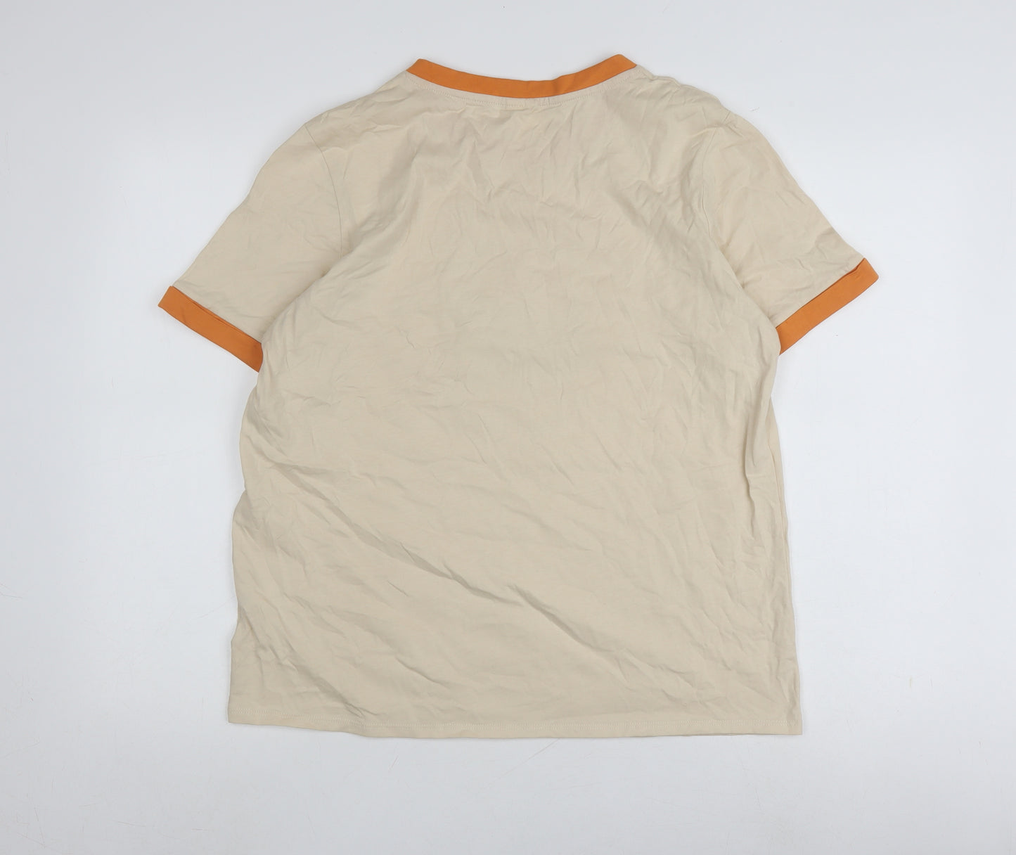 Disney Classics at George Women's Beige Ringer T-Shirt