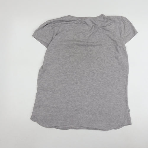 LA Gear Women's Grey V-Neck Plus Size T-Shirt