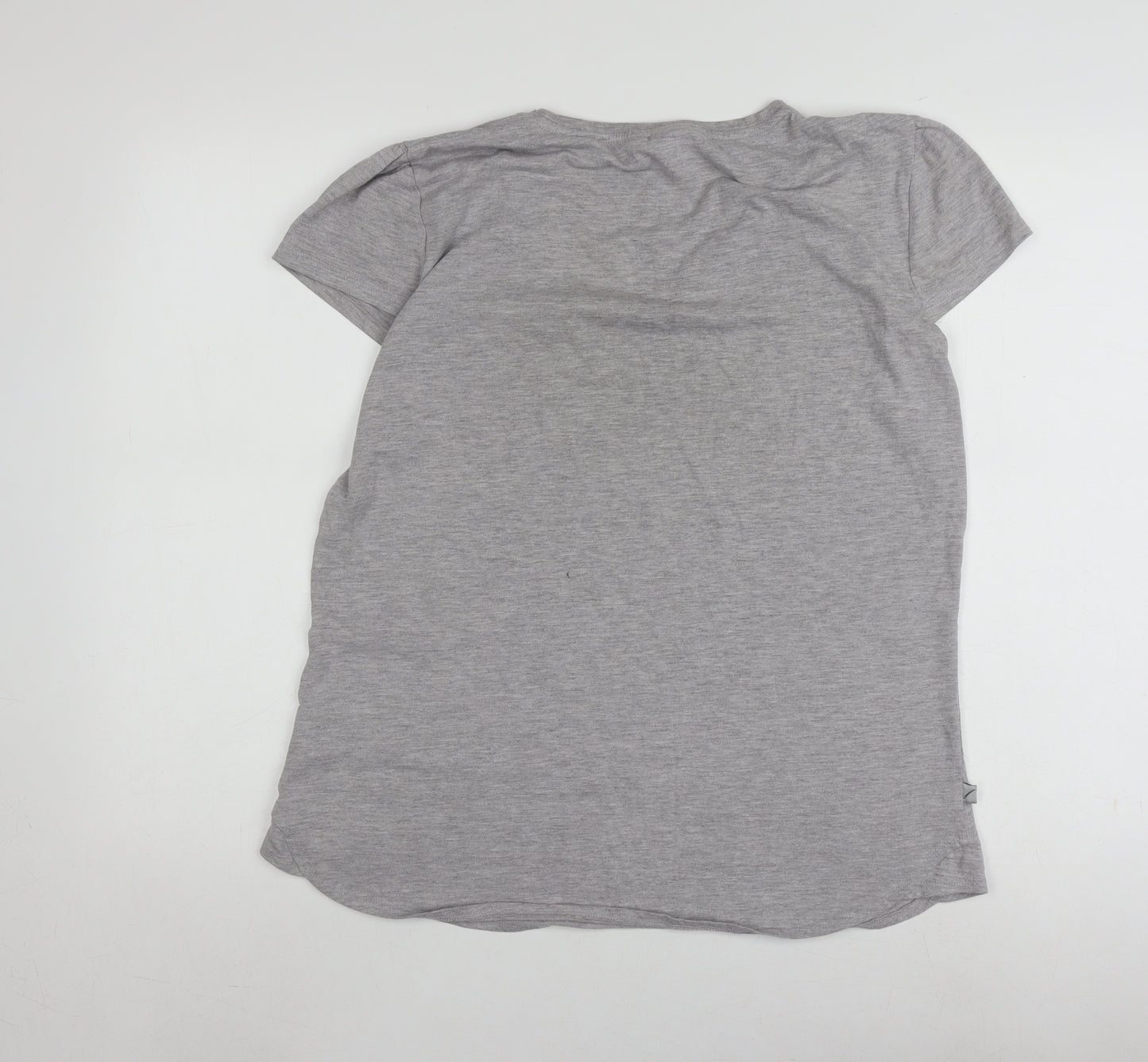LA Gear Women's Grey V-Neck Plus Size T-Shirt