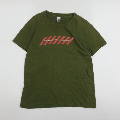 American Apparel Women's Green T-Shirt, L, Basic Style