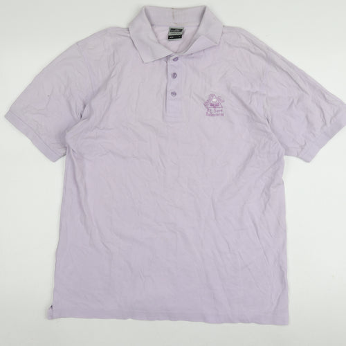 James & Nicholson Men's Purple Classic Polo L Short Sleeve