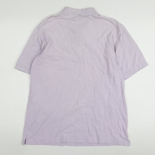 James & Nicholson Men's Purple Classic Polo L Short Sleeve