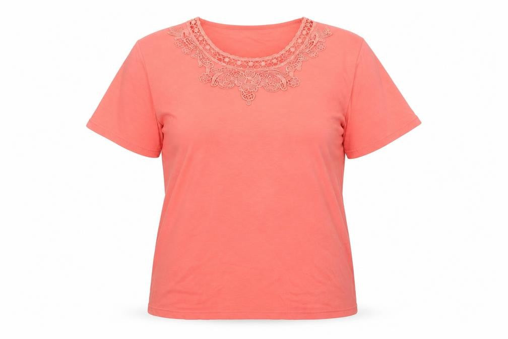 Honor Millburn Women's Pink Embroidered T-Shirt L