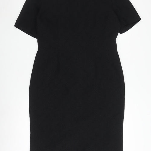 Viyella Black Women's Dress UK 12, V-Neck, Half Sleeve