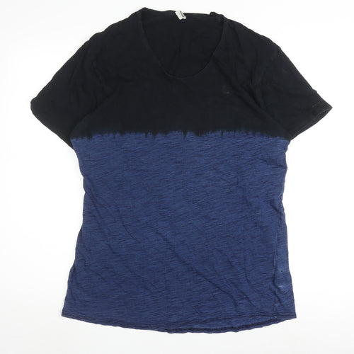 G-Star Raw Unisex Black/Blue Colourblock T-Shirt XL