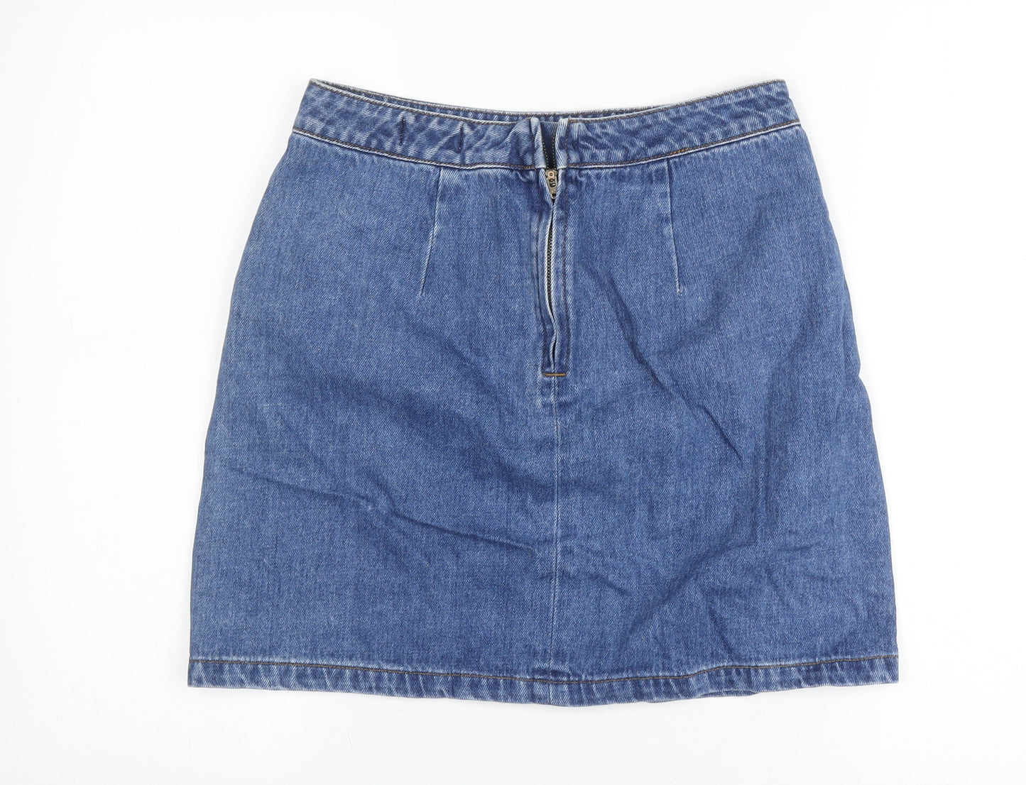 Warehouse Women Blue Denim Skirt Size 10 Casual