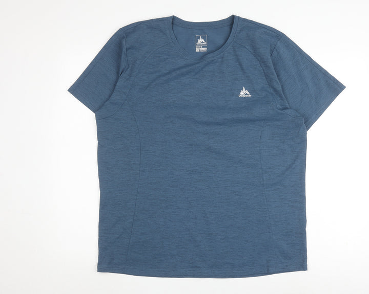Onepolar Men's Blue XL Crew Neck T-Shirt