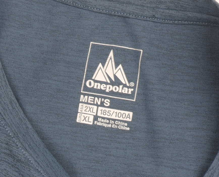 Onepolar Men's Blue XL Crew Neck T-Shirt