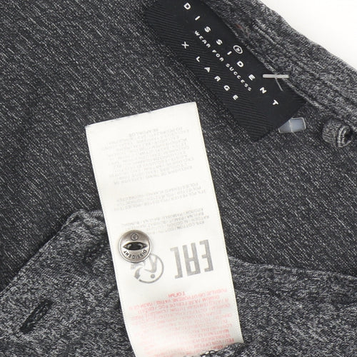 Dissident Men's Grey XL Henley T-Shirt