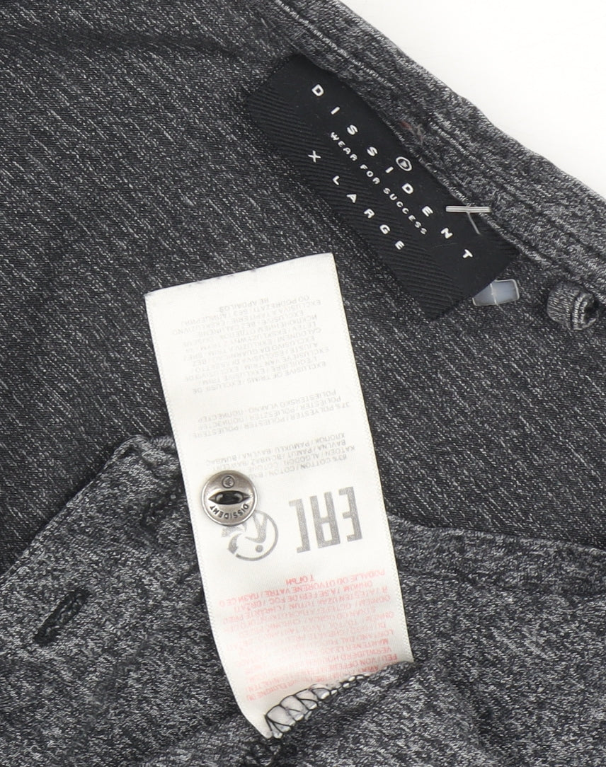 Dissident Men's Grey XL Henley T-Shirt