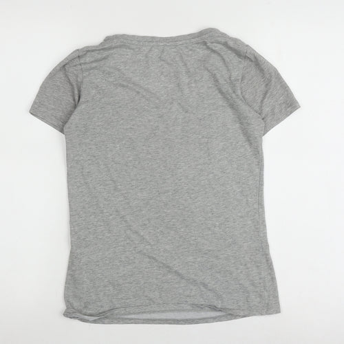 Nike Women's Grey XS V-Neck Athletic T-Shirt