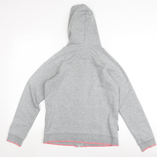 Adidas Women's Grey Full Zip Hoodie XS Lightweight