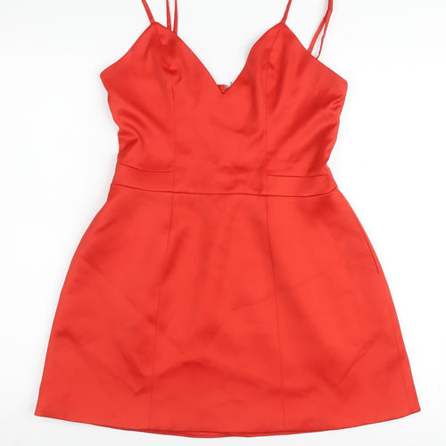 House of London Women's Red Fit & Flare Dress
