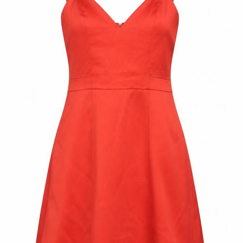 House of London Women's Red Fit & Flare Dress