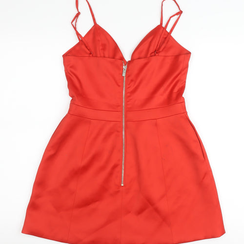 House of London Women's Red Fit & Flare Dress