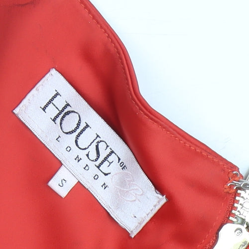 House of London Women's Red Fit & Flare Dress