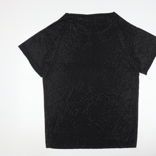 By Malene Birger Black Sequin Unisex Shirt Medium