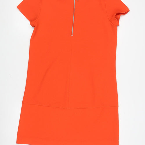 Wallis Women's Orange Shift Dress, Size 12, Casual Summer