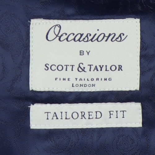 Scott & Taylor Men's Blue Blazer - 36 Regular Fit