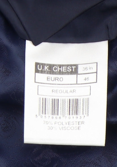Scott & Taylor Men's Blue Blazer - 36 Regular Fit
