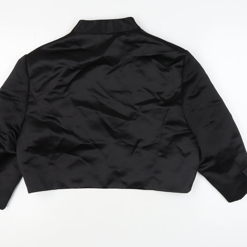 Début Women's Black Cropped Suit Jacket Size 20